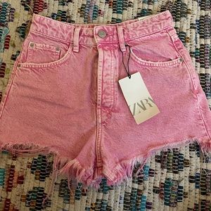 Pink Zara shorts
